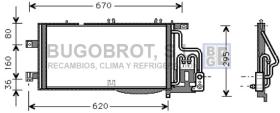 Condensador 62-OL5310 - CONDENSADOR OPEL CORSA C / COMBO  (1850071/1850089)