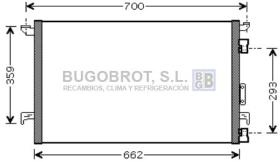 Condensador 62-OL5333 - CONDENSADOR OPEL VECTRA C / SIGNUM GASOLINA '02