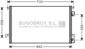 Condensador 62-OL5334 - CONDENSADOR OPEL SIGNUM/VECTRA C  (1850077)