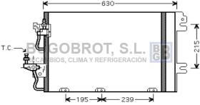 Condensador 62-OL5366 - CONDENSADOR OPEL ASTRA H  '04