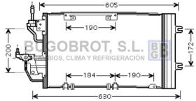 Condensador 62-OL5454 - CONDENSADOR OPEL ASTRA H  1.3D / 1.9D