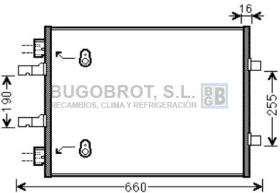 Condensador 62-OL5480 - CONDENSADOR RENAULT TRAFFIC VI / SCENIC 2.0