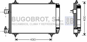 Condensador 62-PE5286 - CONDENSADOR PEUGEOT 407 / CITROEN C5