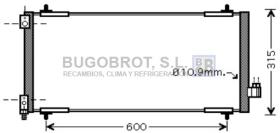 Condensador 62-PE5301 - CONDENSADOR PEUGEOT 407