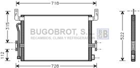 Condensador 62-RE5013 - CONDENSADOR RENAULT KERAX ALL (5010230214)