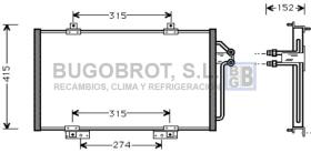 Condensador 62-RT5188 - CONDENSADOR RENAULT ESPACE II  6025109349