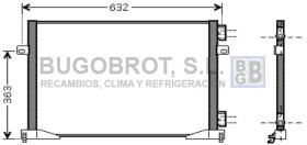 Condensador 62-RT5339 - CONDENSADOR RENAULT MASTER / TRAFIC