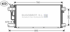 Condensador 62-SC5019 - CONDENSADOR SCANIA ( 1790840 )