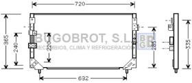 Condensador 62-TO5006 - CONDENSADOR TOYOTA LAND-CRUISER