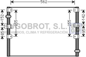 Condensador 62-TO5278 - CONDENSADOR TOYOTA LAND CRUISER '96