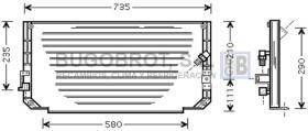 Condensador 62-TO5279 - CONDENSADOR TOYOTA COROLLA