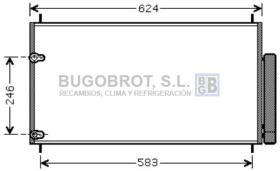 Condensador 62-TO5405 - CONDENSADOR TOYOTA AURIS