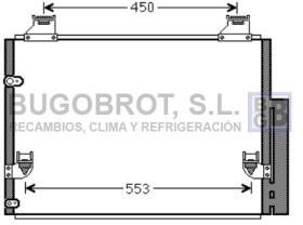 Condensador 62-TO5563 - CONDENSADOR TOYOTA HILUX 2.5