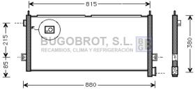 Condensador 62-VL5025 - CONDENSADOR VOLVO LKW-FH 12 (3980841)