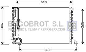 Condensador 62-VO5073 - CONDENSADOR VOLVO SERIE 700