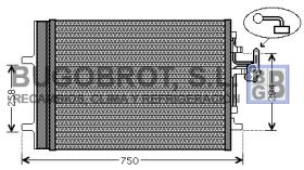 Condensador 62-VO5161 - CONDENSADOR VOLVO S80/V70III/XC70II