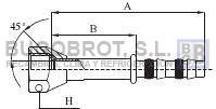 Racor 65-22406 - RACOR TUB. FRIGOSTAR 3/8" X 06 RECTO H-CONO