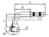 Racor 65-22433 - RACOR TUB. FRIGOSTAR 1/2" X 10 90º H-CONO