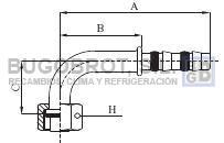 Racor 65-22465 - RACOR TUB. FRIGOSTAR 1/2" X 10 90º  H-ORING