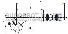 Racor 65-22478 - RACOR TUB. FRIGOSTAR X 8 45º H-ROTALOCK