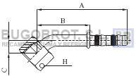 Racor 65-22481 - RACOR TUB. FRIGOSTAR 3/8" X 6 45º H.ORS PLANO