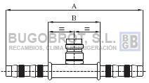 Racor 65-22561 - RACOR TUB. FRIGOSTAR ESPIGA 10X10 C/CARGADOR ALTA