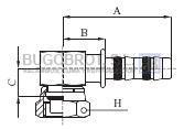 Racor 65-22600 - RACOR TUB. FRIGOSTAR 5/8" X 10 90º ROTALOCK BLOQUE