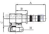 Racor 65-42680 - RACOR TUB. FRIGOSTAR 5/8" X 10 90º H-ORING  BLOQUE