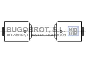 Racor 66-BL6101 - RACOR ALUMINIO ESTANDAR RECTO UNION G-6