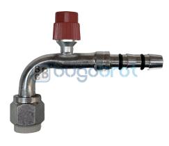 Racor 68-99508 - RACOR TUB. MAFLOW 1/2" X 8 90º  H-ORING C/CARGADOR R-134-A A
