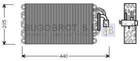 Evaporador 70-BWV003 - BATERIA EVAPORADORA BMW SERIE 8/7/5  E31/E32/E34