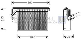 Evaporador 70-BWV024 - BATERIA EVAPORADORA BMW SERIE 3  E46