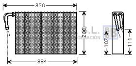 Evaporador 70-BWV305 - BATERIA EVAPORADORA BMW SERIE 5/X5