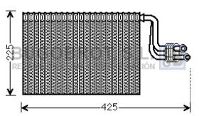 Evaporador 70-BWV364 - BATERIA EVAPORADORA BMW SERIE 1 (64116934781)