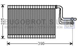 Evaporador 70-BWV365 - BATERIA EVAPORADORA BMW SERIE 1 (64119179802)