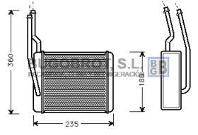 Evaporador 70-FD6272 - BATERIA EVAPORADORA FORD FOCUS / TOURNEO / TRANSIT