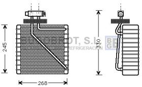 Evaporador 70-FDV270 - BATERIA EVAPORADORA FORD GALAXY / VW. SHARAN