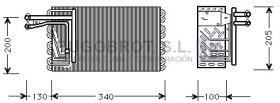 Evaporador 70-JRV022 - BATERIA EVAPORADORA PARA JAGUAR XJ40  93-