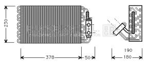 Evaporador 70-MSV001 - BATERIA EVAPORADORA MB. W140  (DELANTERA)