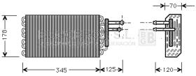 Evaporador 70-MSV049 - BATERIA EVAPORADORA  MB W129