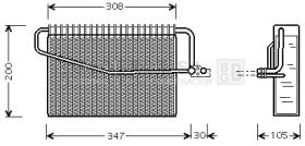 Evaporador 70-MSV329 - BATERIA EVAPORADORA MB. W203 / W209