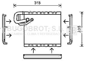 Evaporador 70-MSV550 - EVAPORADOR DODGE SPRINTER (18309658)