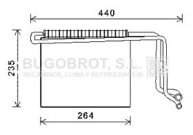 Evaporador 70-MSV563 - BATERIA EVAPORADORA MB W639 (A0018305758)