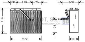 Evaporador 70-OLV300 - BATERIA EVAPORADORA OPEL VECTRA B 99