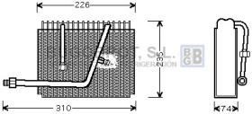 Evaporador 70-OLV320 - EVAPORADOR OPEL FRONTERA 91 - 98