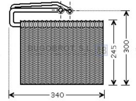 Evaporador 70-OLV399 - BATERIA EVAPORADORA OPEL VECTRA C (6845622/93172073)