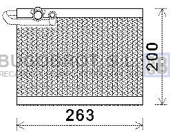 Evaporador 70-PEV351 - BATERIA EVAPORADORA PEUGEOT 307