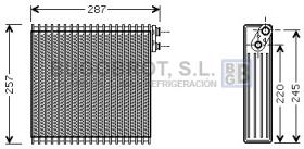 Evaporador 70-TOV294 - EVAPORADOR TOYOTA COROLLA ( 8850102060)