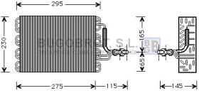 Evaporador 70-VWV171 - BATERIA EVAPORADORA VOLKSWAGEN GOLF III