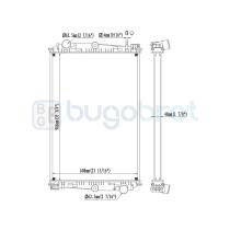 Radiadores 40-DF0001 - RADIADOR DAF 65 / 75 / 85